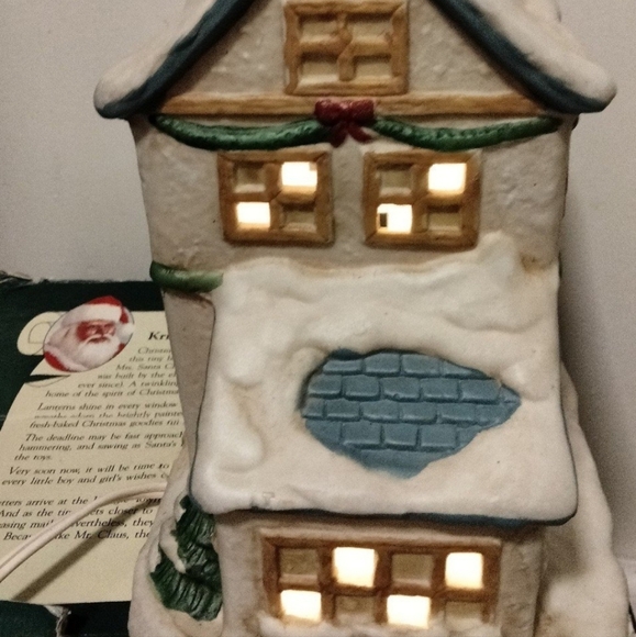 Vintage 1992 Noma Kringle Town Collectibles "Santa's Post Office" Christmas Deco - Picture 9 of 10